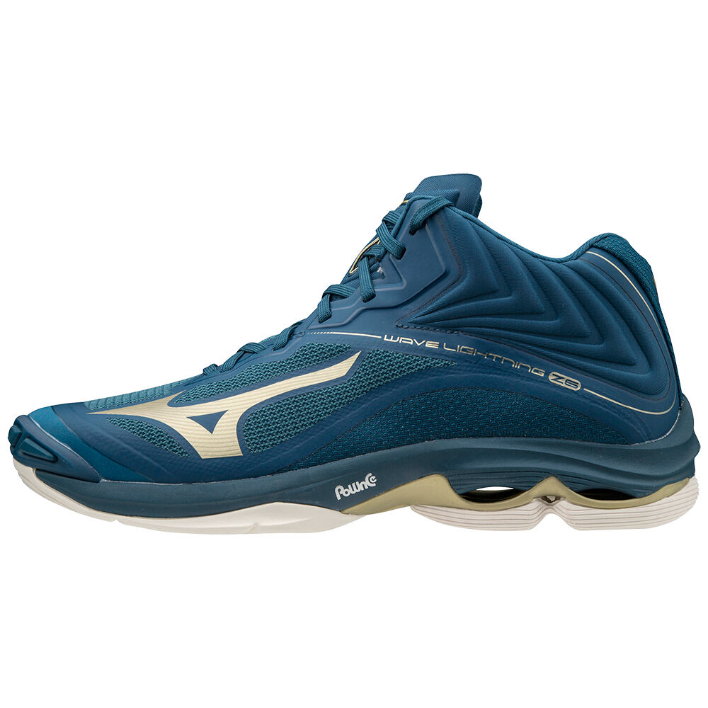 Scarpe Volley Mizuno Wave Lightning Z6 Mid Uomo - Blu - 58643-RJXV